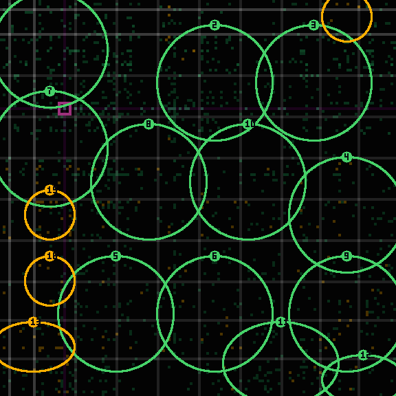 Drift receipt for commit 082dbe019 — intent, reality and delta rendered on the 144-cell lattice, with out-of-role regions encircled