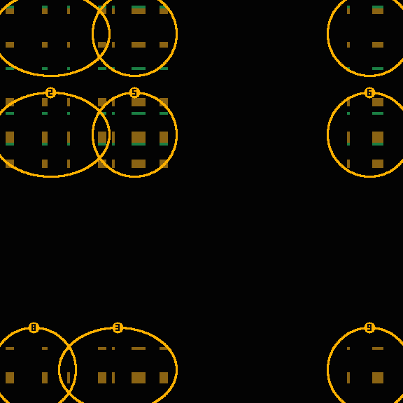 Encircled drift receipt for commit cbb1a957f — green in-lane rings, amber bleed, red drift