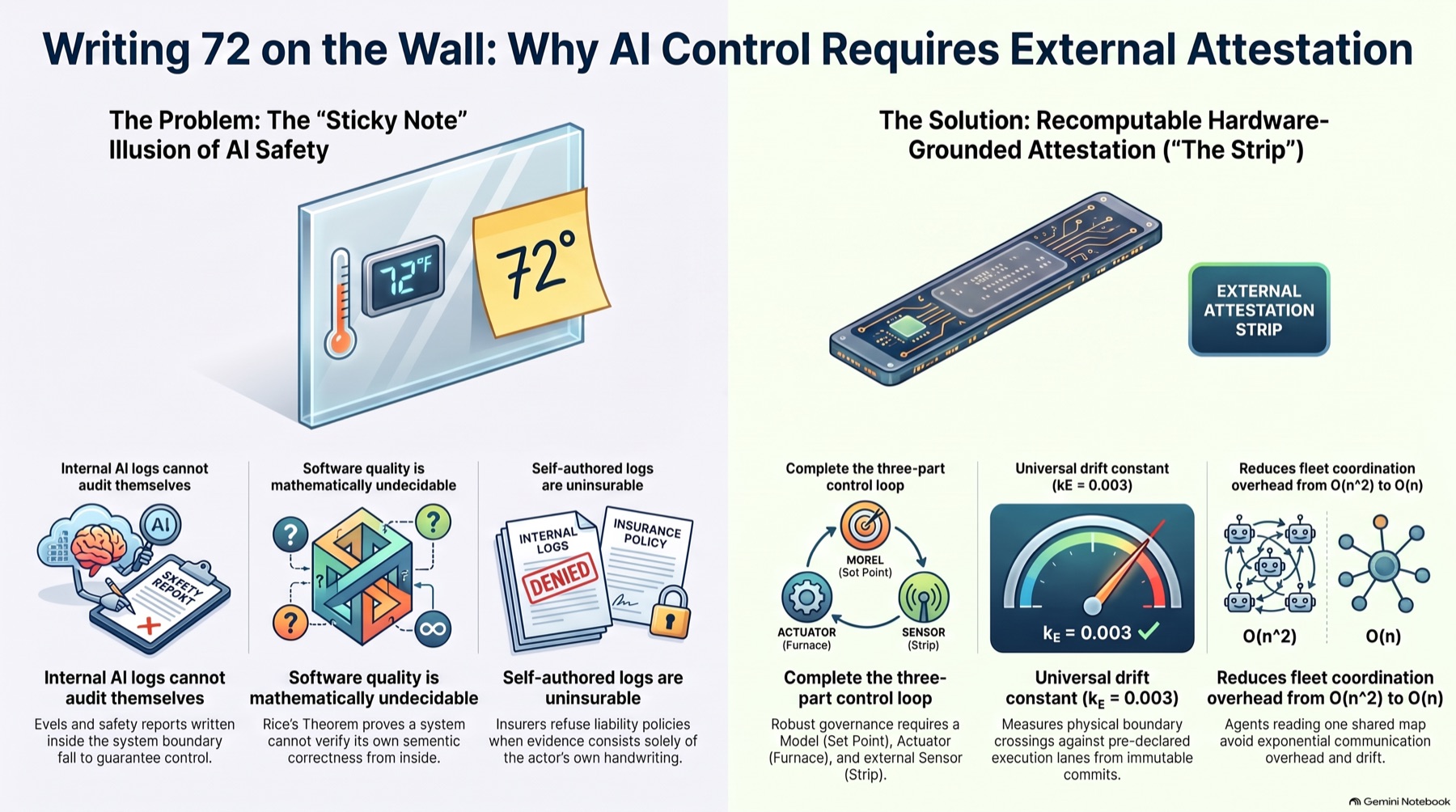 Writing 72 on the Wall: Why AI Control Requires External Attestation