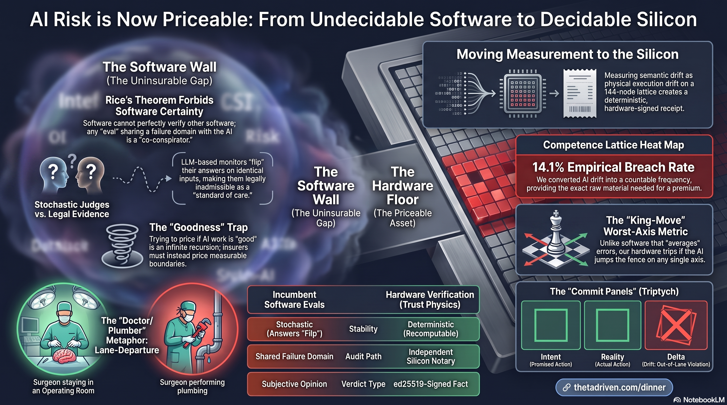 AI RISK IS NOW PRICEABLE: FROM UNDECIDABLE SOFTWARE TO DECIDABLE SILICON