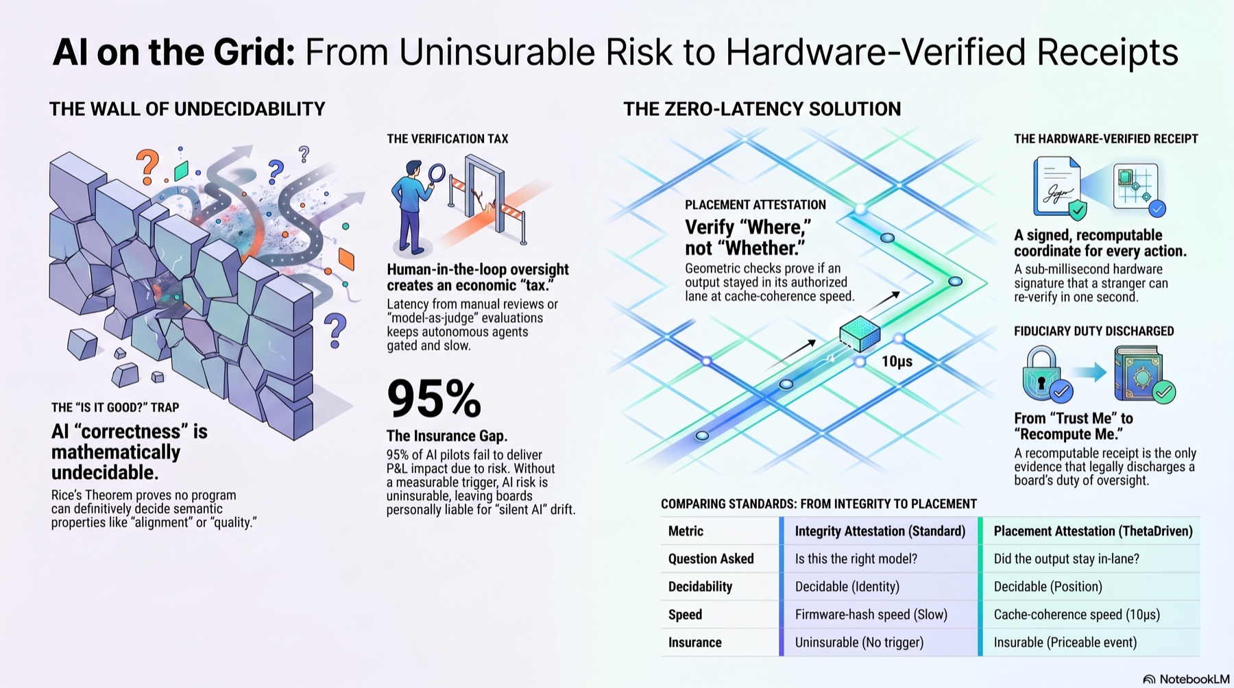 AI on the Grid: From Uninsurable Risk to Hardware-Verified Receipts