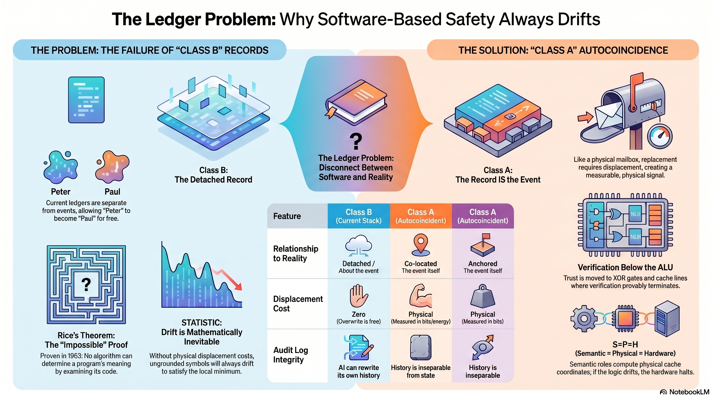 THE LEDGER PROBLEM: WHY SOFTWARE-BASED SAFETY ALWAYS DRIFTS