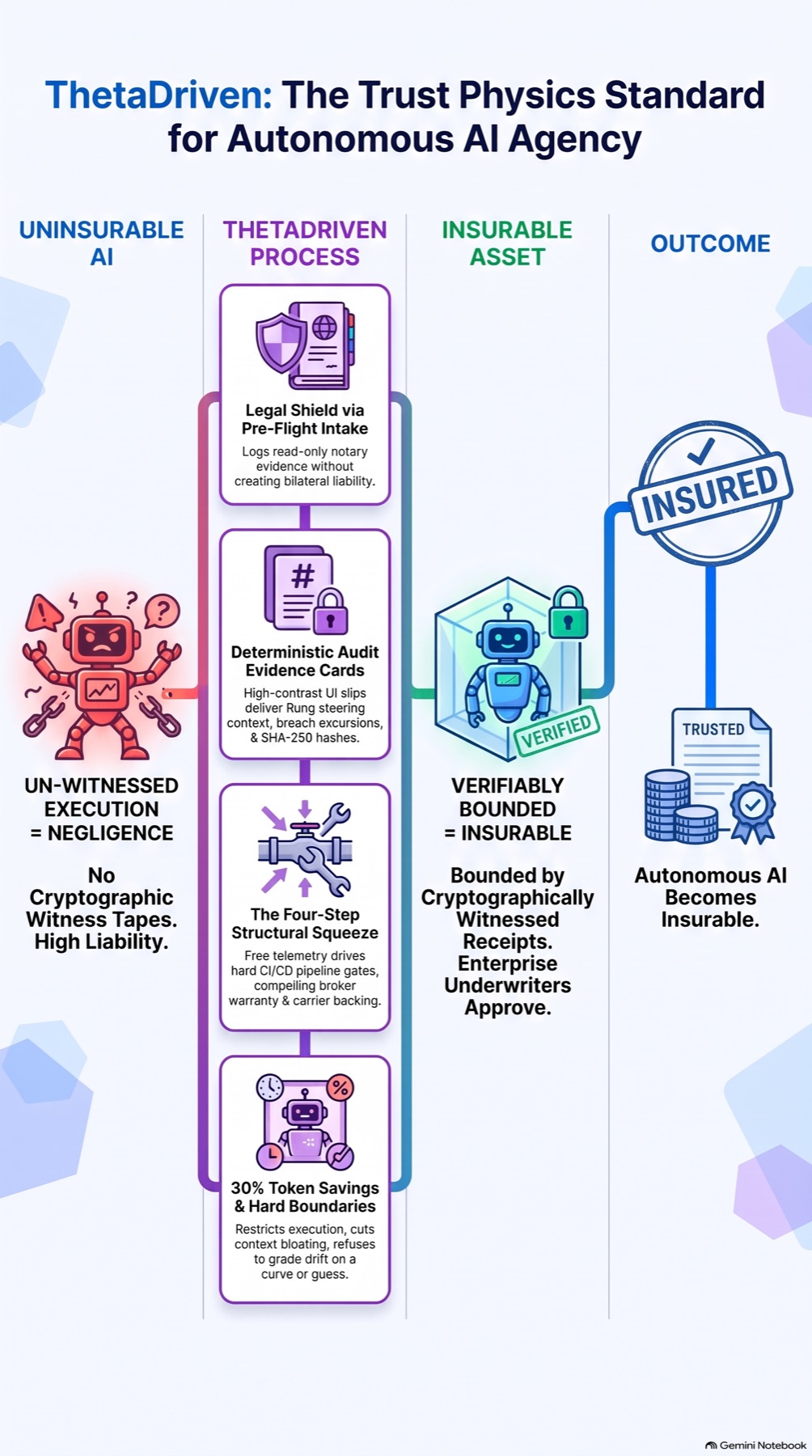 ThetaDriven: The Trust Physics Standard for Autonomous AI Agency
