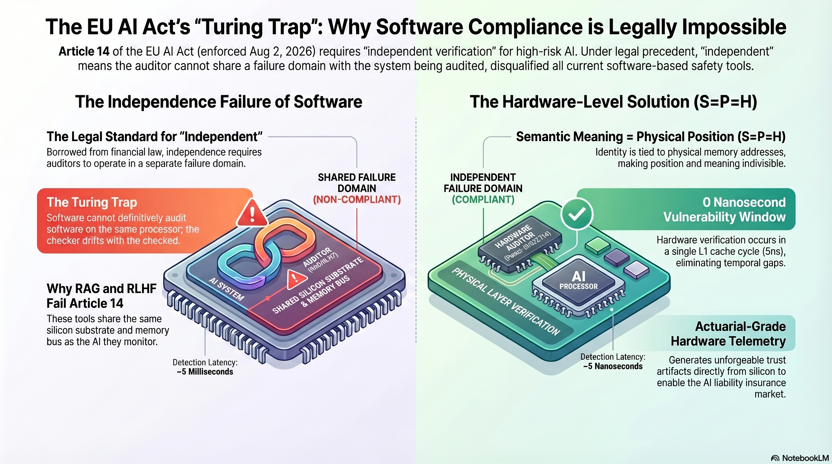 THE EU AI ACT'S "TURING TRAP": WHY SOFTWARE COMPLIANCE IS LEGALLY IMPOSSIBLE
