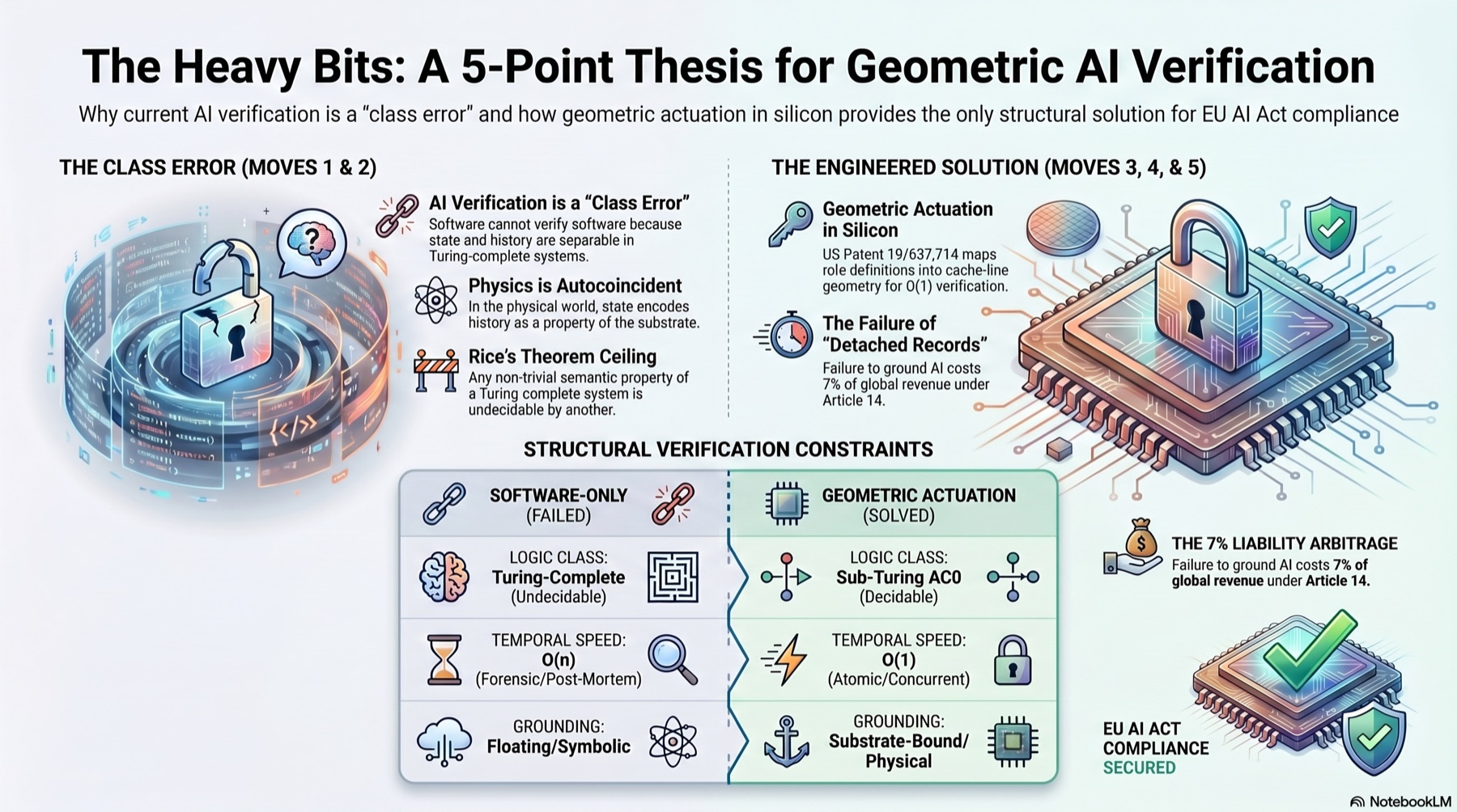 The Heavy Bits: A 5-Point Thesis for Geometric AI Verification